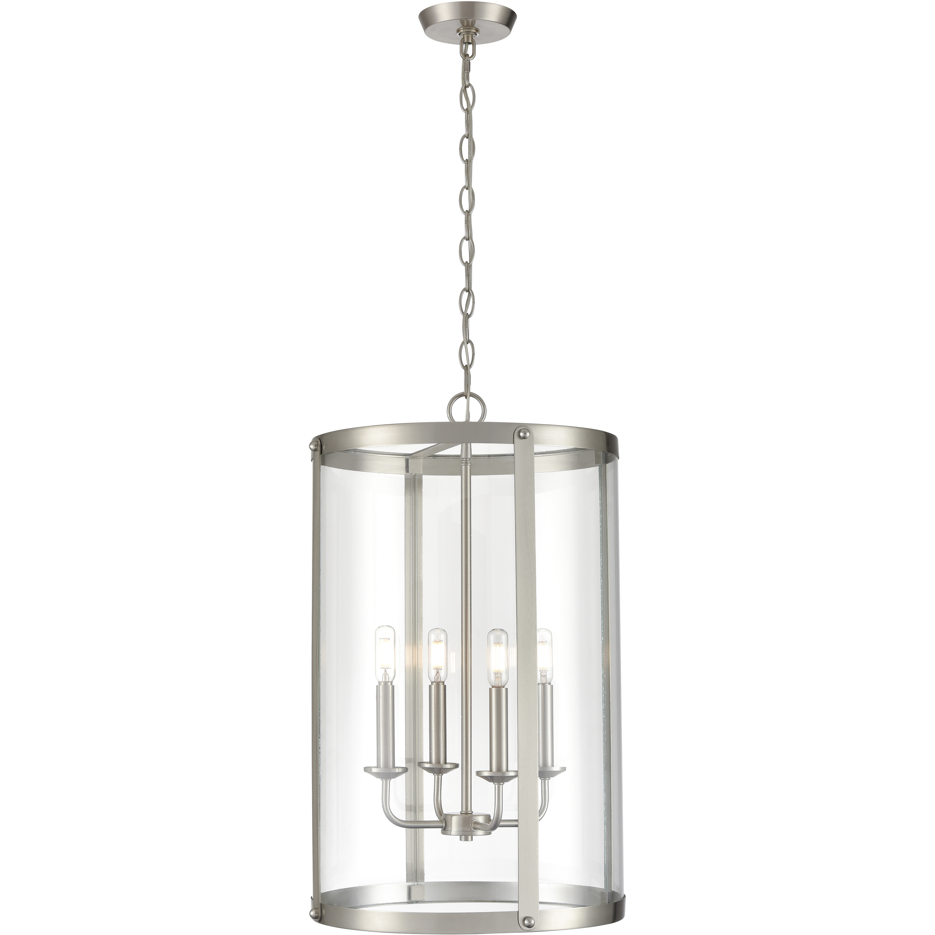 Aydenn 4 Light 13.75 inch Brushed Nickel Indoor Pendant Ceiling Light